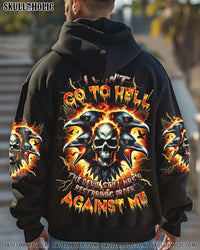 I CAN'T GO TO HELL RAVEN SKULL ALL OVER PRINT -  TLNZ0302252