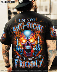 I'M NOT ANTI-SOCIAL MAD SKULL ALL OVER PRINT - YHLN2702243