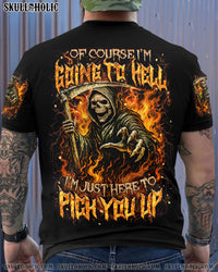 OF COURSE I'M GOING TO HELL SKULL REAPER ALL OVER PRINT - YHHN2705251