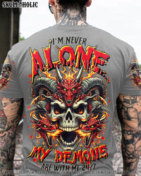I'M NEVER ALONE SKULL DEMON SKULL DRAGON ALL OVER PRINT - TLTR2506242