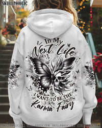 KARMA FAIRY SKULL SKULL BUTTERFLY ALL OVER PRINT - YHDU0603251