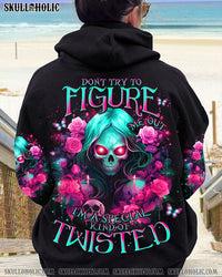 DON'T TRY TO FIGURE ME OUT SKULL ROSE ALL OVER PRINT - TLNO1912232
