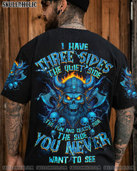 I HAVE THREE SIDES VIKING SKULL ALL OVER PRINT - TYQY2904254