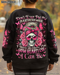 HOW HEARTLESS I CAN BE MESSY BUN SKULL ALL OVER PRINT - TYTM1102251