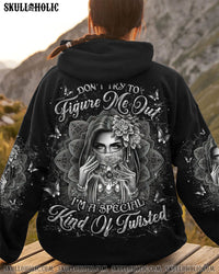 DON'T TRY TO FIGURE ME OUT SKULL MASK LADY ALL OVER PRINT - TLNO0801256