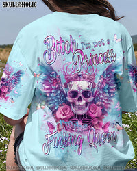 I'M THE F QUEEN SKULL WINGS ALL OVER PRINT - TLPQ1303242