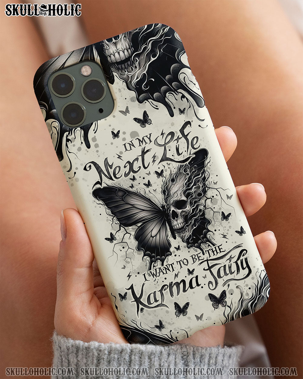 KARMA FAIRY SKULL BUTTERFLY PHONE CASE - TLNO2308241