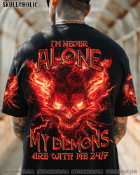 I'M NEVER ALONE DEMON SKULL ALL OVER PRINT - TLNO1104243