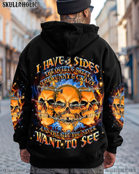 (HOT DEAL) I HAVE 3 SIDES 3 SKULLS ALL OVER PRINT - YHHN0901254