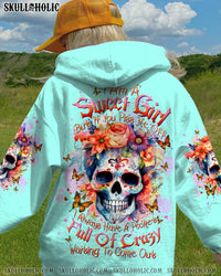 I AM A SWEET GIRL BUT IF YOU PISS ME OFF WATERCOLOR SUGAR SKULL ALL OVER PRINT - TLTW3011235