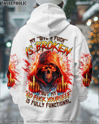 MY GIVE A F IS BROKEN SKULL ALL OVER PRINT - TLTR0712242