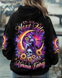 KARMA FAIRY SKULL LADY SUNFLOWER ALL OVER PRINT - YHLN0901251