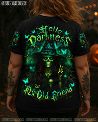 HELLO DARKNESS MY OLD FRIEND WITCH HALLOWEEN ALL OVER PRINT - YHDU2306251