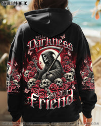 HELLO DARKNESS MY OLD FRIEND REAPER ROSE ALL OVER PRINT - TLNT0401251