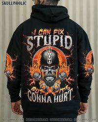 I CAN FIX STUPID BUT IT'S GONNA HURT SKULL BIKER  ALL OVER PRINT  - TLNZ0107251