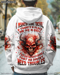 I ASKED THE DEVIL SKULL ALL OVER PRINT - TLNZ2102252