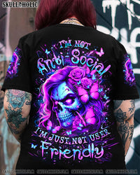 I'M NOT ANTI-SOCIAL MAD REAPER SKULL ALL OVER PRINT - YHLT2907244