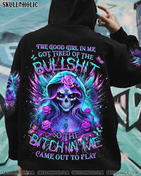 THE GOOD GIRL IN ME GOT TIRED SKULL LADY ALL OVER PRINT - YHDU0712232