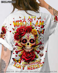 I AM WHO I AM SKULL BONES ALL OVER PRINT - TLNT1611234