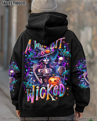 A WEE BIT WICKED SKELETON LADY HALLOWEEN ALL OVER PRINT - TLTR1207252