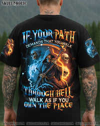 YOU WALK THROUGH HELL ALL OVER PRINT - TYQY1709255