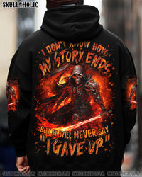 NEVER SAY I GAVE UP SKULL WARRIOR ALL OVER PRINT - YHLN0810252