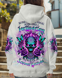 ALWAYS A STRONG WOMAN MAD SKULL ALL OVER PRINT - TLTW2308241