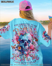 THE GOOD GIRL IN ME SKULL BONES ALL OVER PRINT - TLNO1303241