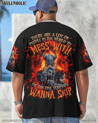 I'M THE ONE YOU MAY WANNA SKIP VIKING SKULL ALL OVER PRINT  - TLTR2703251