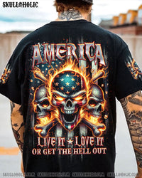 AMERICA LIVE IT LOVE IT OR GET THE HELL OUT ALL OVER PRINT - TLNZ0606241
