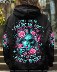 DON'T TRY TO FIGURE ME OUT SKULL ALL OVER PRINT - YHHG1612241