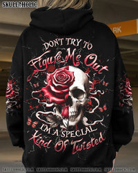 DON'T TRY TO FIGURE ME OUT SKULL ROSE ALL OVER PRINT - YHHG2811241