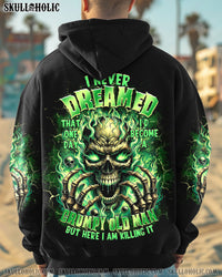 I NEVER DREAMED THAT ONE DAY GRUMPY OLD MAN SKULL ALL OVER PRINT  - TLTR0802254