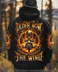 RUNNING AGAINST THE WIND BIKER SKULL ALL OVER PRINT - TLNO0307253