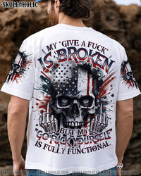 MY GIVE A F IS BROKEN SKULL ALL OVER PRINT  - TLNO2203251