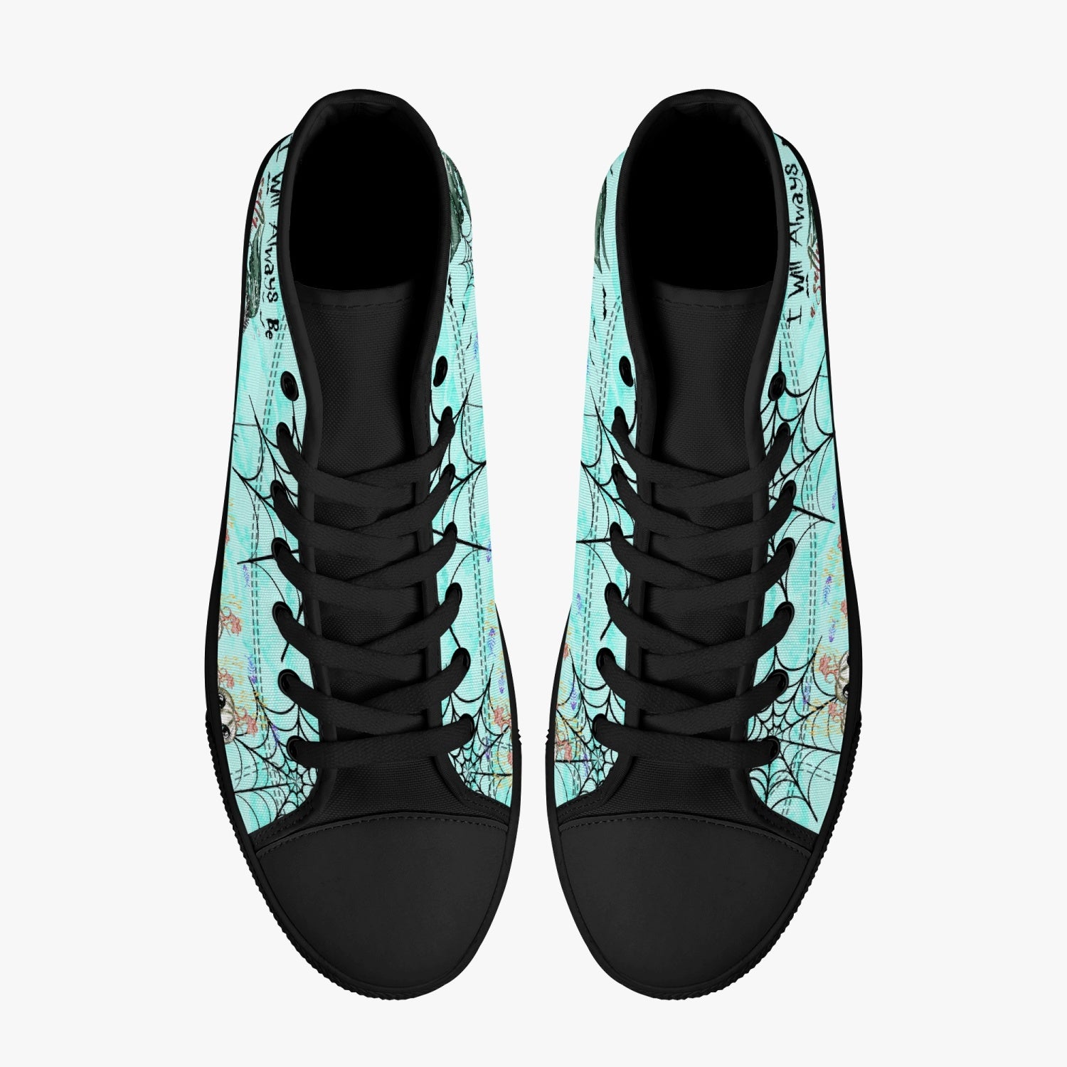 SALTY WITCH MERMAID HALLOWEEN HIGH TOP CANVAS SHOES - TLTR2808236