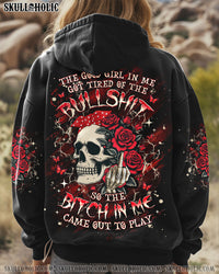 THE GOOD GIRL IN ME SKULL ROSES ALL OVER PRINT - YHHG0310243