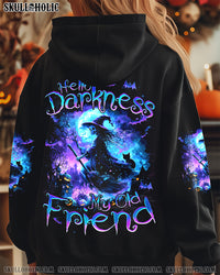 HELLO DARKNESS MY OLD FRIEND WITCH HALLOWEEN ALL OVER PRINT - TYQY1409242