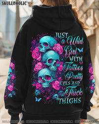 JUST A WILD GIRL WITH TATTOOS ALL OVER PRINT - TYQY1510243