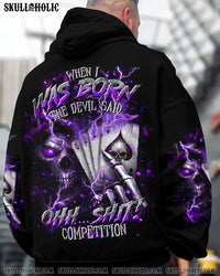 WHEN I WAS BORN DEVIL SAID REAPER SKULL ALL OVER PRINT - TLTR1809242