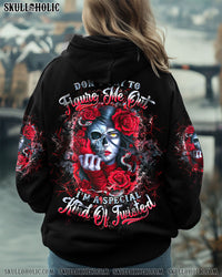 DON'T TRY TO FIGURE ME OUT SKULL LADY ALL OVER PRINT - TLTW0510242