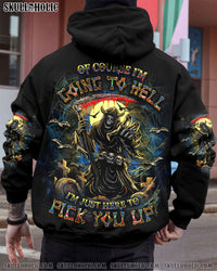 OF COURSE I'M GOING TO HELL SKULL ALL OVER PRINT - YHDU0303252