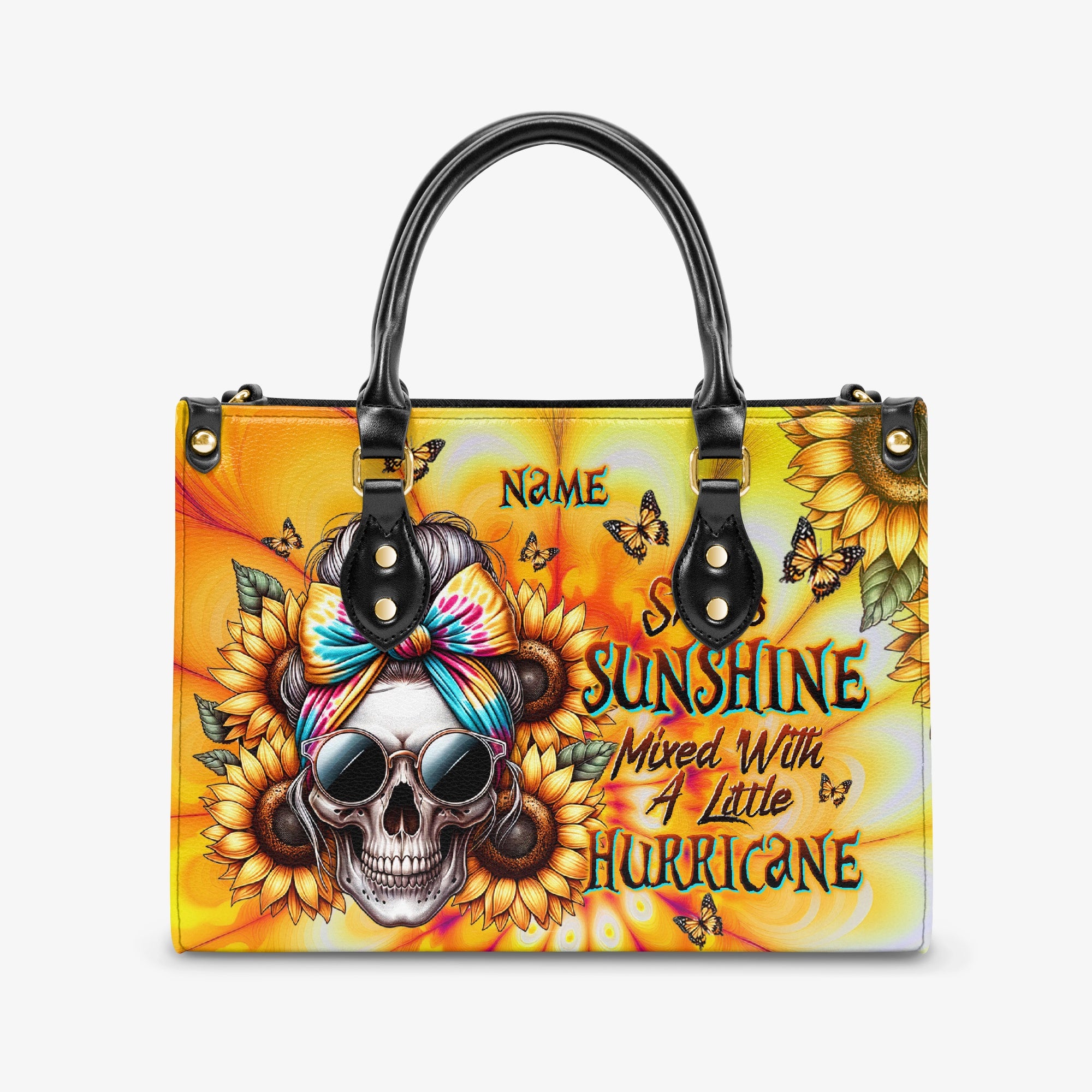 SHE IS SUNSHINE SKULL TIE DYE LEATHER HANDBAG - TLTW2603241