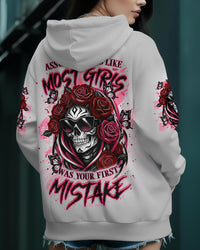ASSUMING I WAS LIKE MOST GIRLS  SKULL ALL OVER PRINT -YHLT0201261