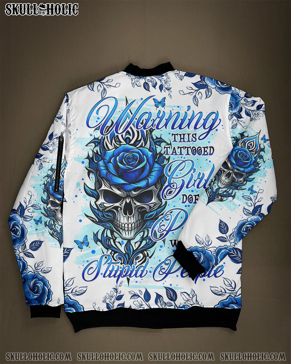 WARNING THIS TATTOOED GIRL BOMBER JACKET - TLNO0210247