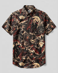 MOTHMAN NIGHTMARE VALLEY BUTTON-DOWN COLLAR SHIRT - YHHG2409263