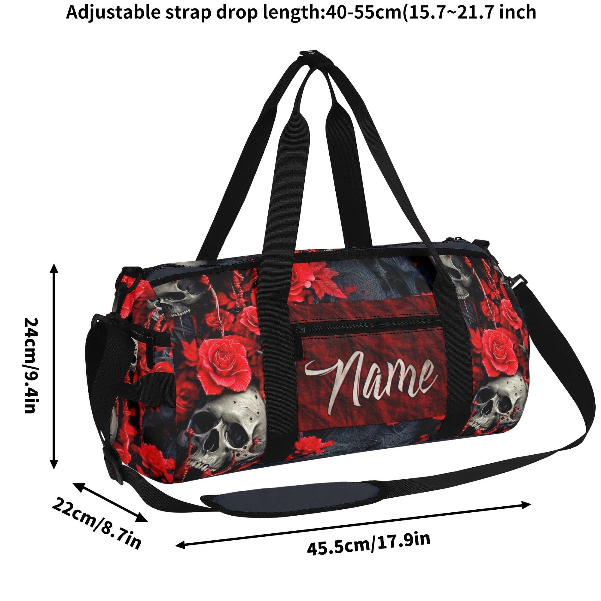 SKULL ROSES TRAVELLING BAG - TLNZ2008253