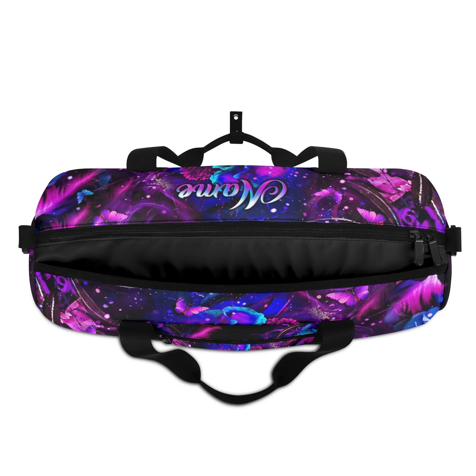 GLOWING SKULL FLOWER TRAVELLING BAG - YHLT2708254
