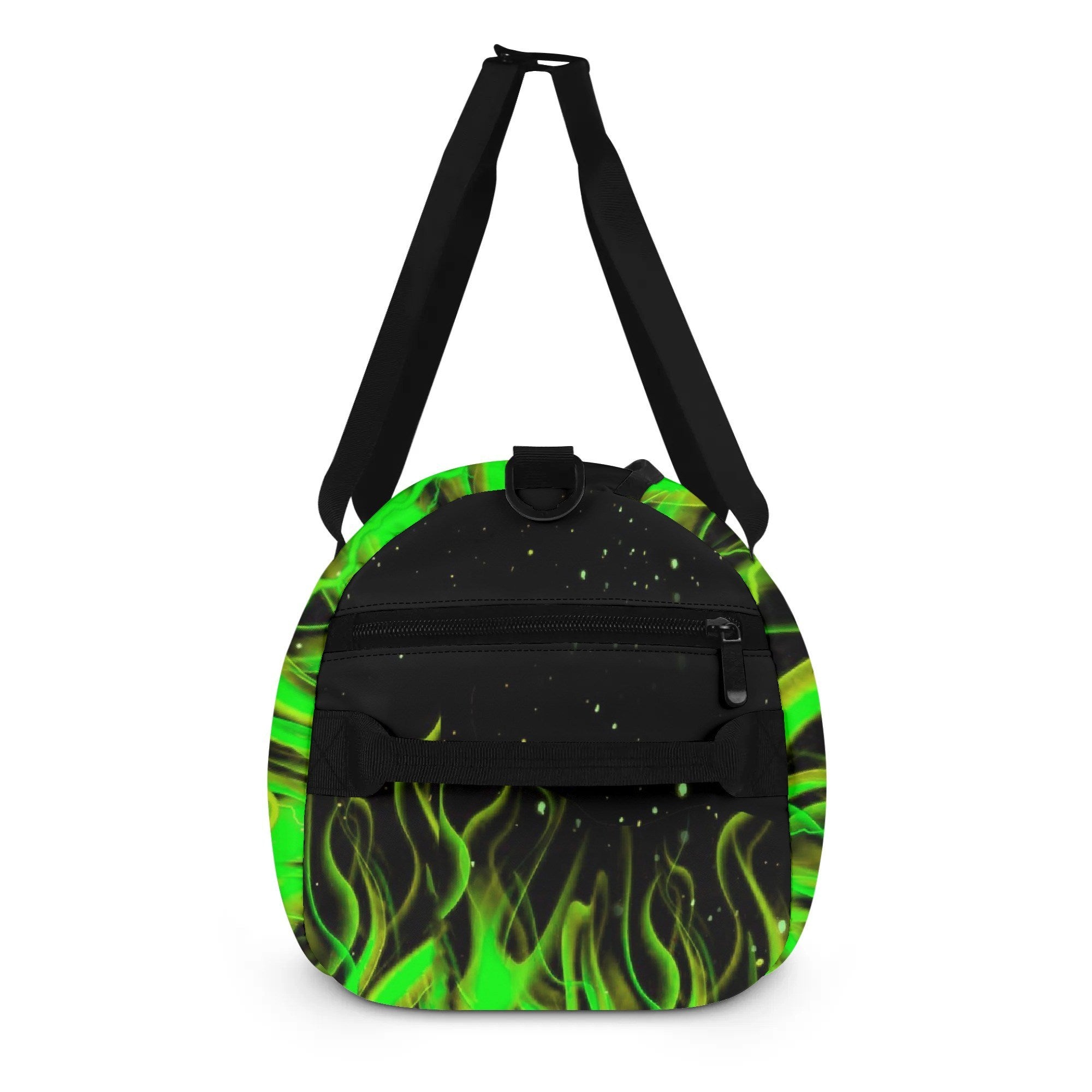GREEN FIRE SKULL TRAVELLING BAG - YHHN2608254
