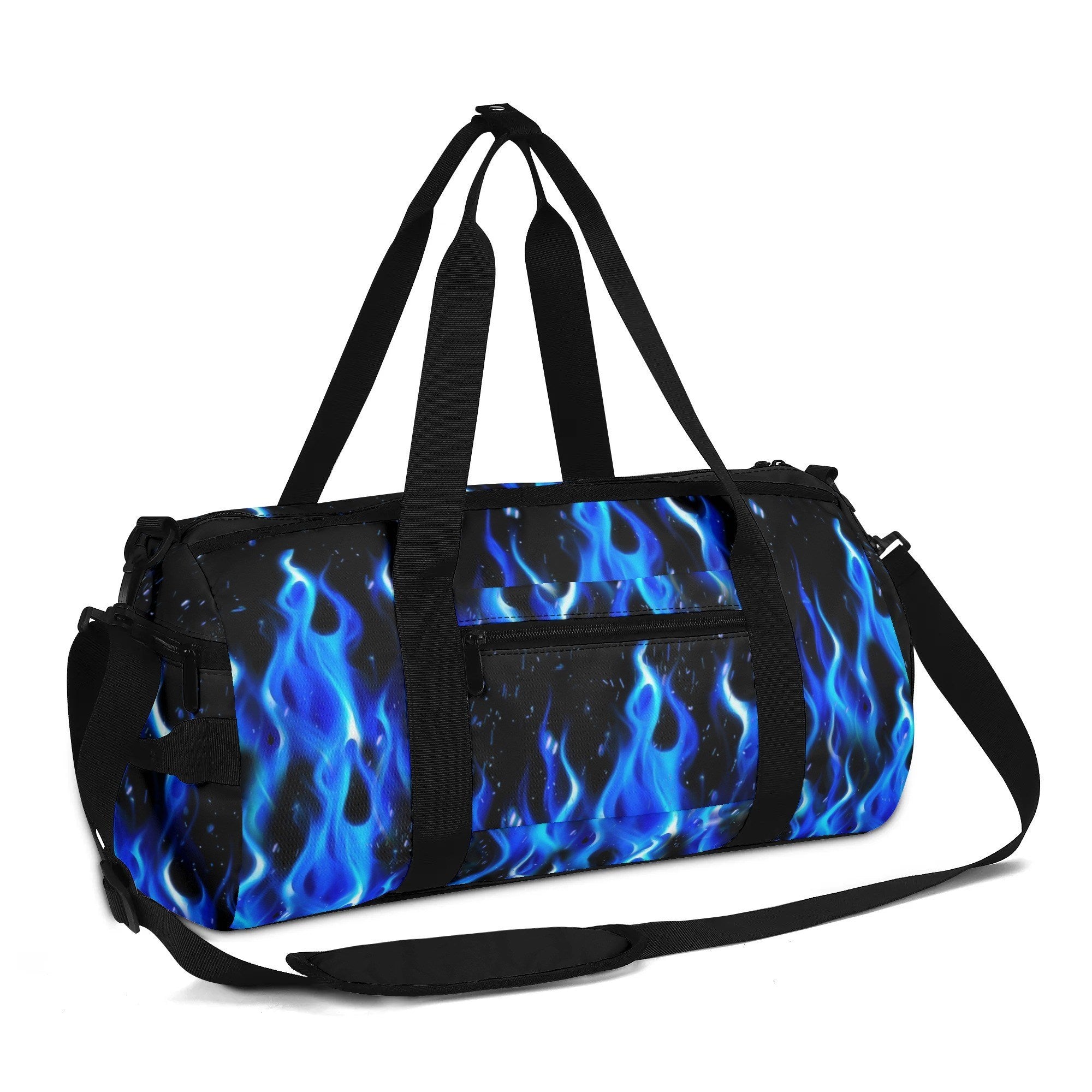 BLUE SKULL FIRE TRAVELLING BAG - YHHN2808255